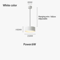 GYSLUX Suspension LED Panneau Rond Suspendu Downlight