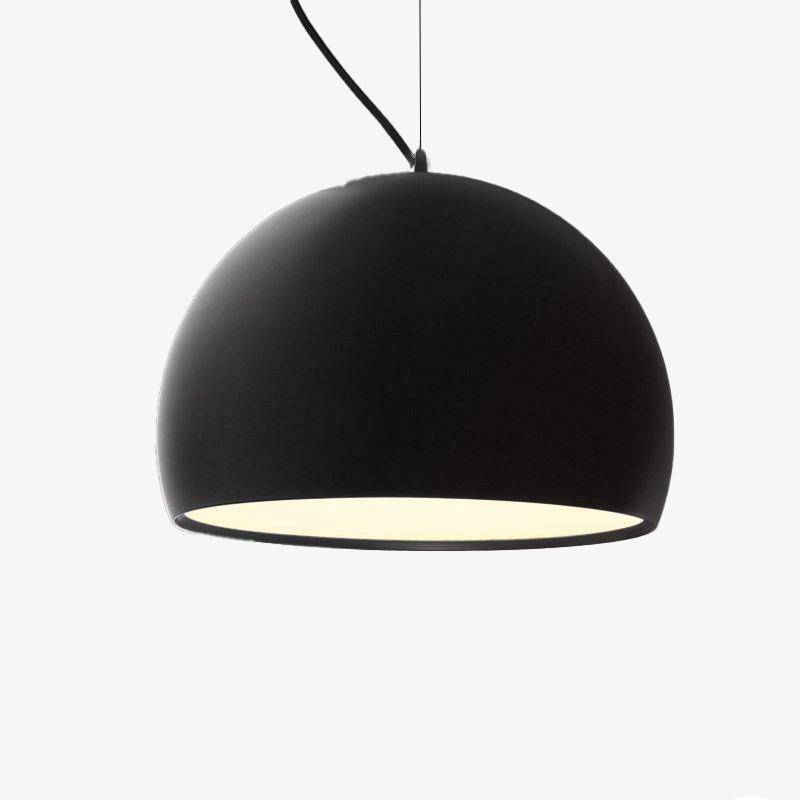 Hémisphère : Suspension design en boule ouverte | Marco Lucetti Noir / 20cm