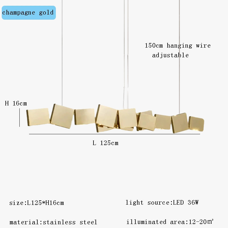 Lustre LED de Luxe.