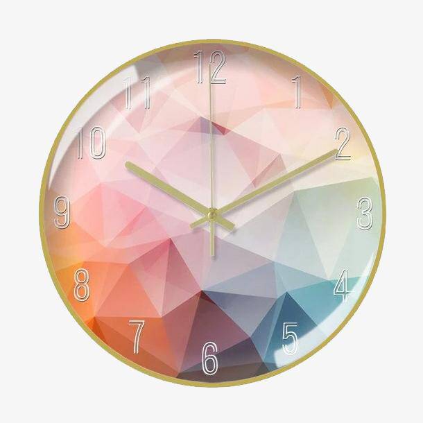 Horloge 3D ronde multicolore en métal de 30cm | Marco Lucetti