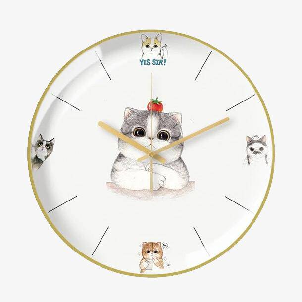 Horloge Chatons Colorée 30cm | Marco Lucetti