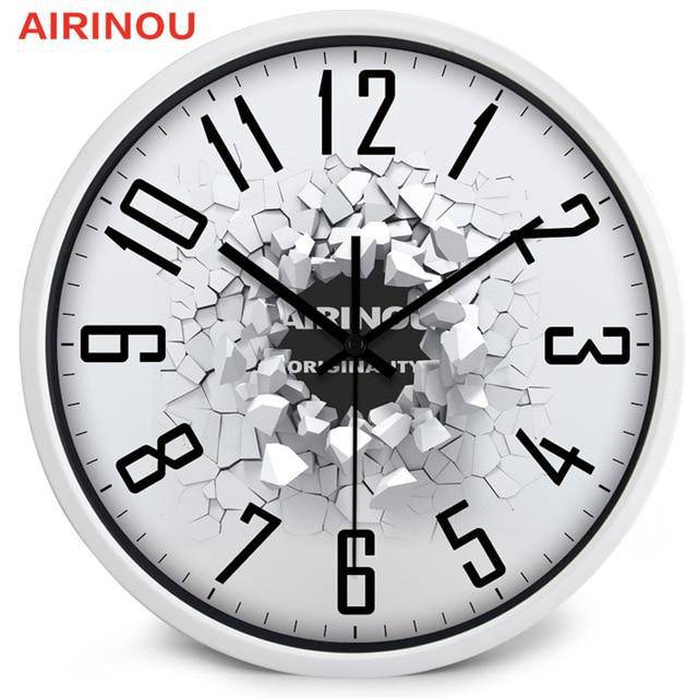 Horloge murale 3D Break Design. | Marco Lucetti Blanc / 25cm