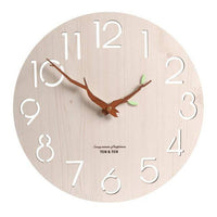 Horloge murale scandinave en bois 30cm "Trunck" | Marco Lucetti C