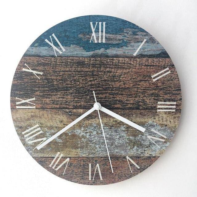 Horloge murale scandinave en bois coloré - Dimensions 28cm | Marco Lucetti