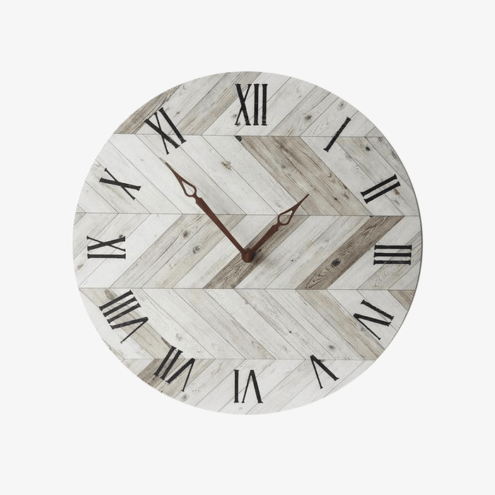 Horloge murale scandinave en bois gris 28cm. | Marco Lucetti