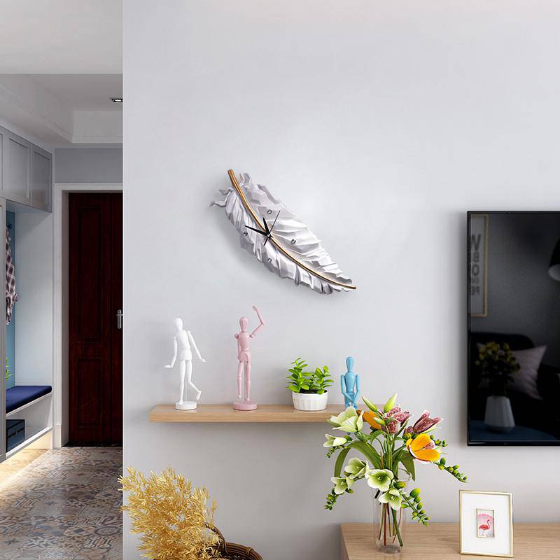 Horloge Plume Blanche Design | Marco Lucetti