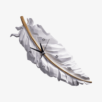 Horloge Plume Blanche Design | Marco Lucetti