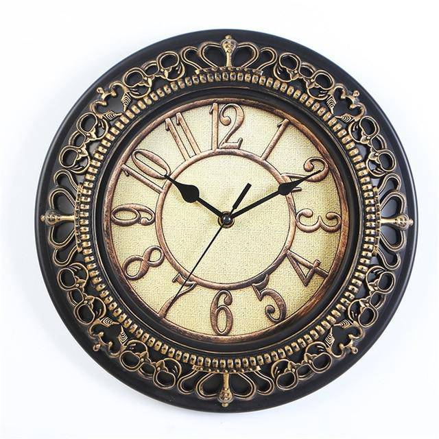 Horloge Vintage en Métal 25cm - Élégance Antique | Marco Lucetti B
