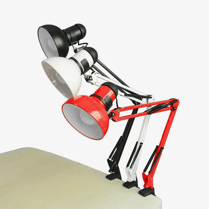 Lampe de bureau articulée de qualité - Disponible en noir, blanc ou rouge