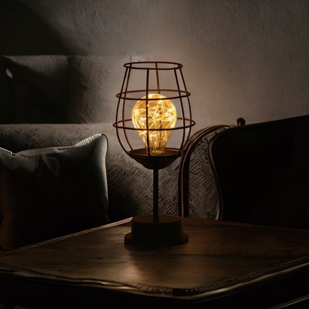 Indua - Lampe de chevet Design Industriel | Marco Lucetti Verre de vin