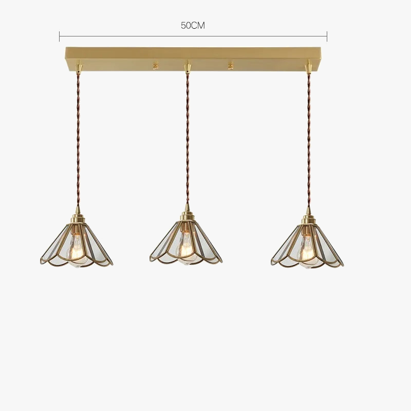 IWDH 2022 - Collection Nordika: Suspension Luminaire LED en Verre Cuivré