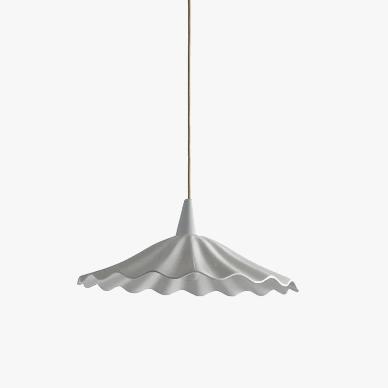 Suspension LED 30 cm Blanc: Design Japonais en Céramique