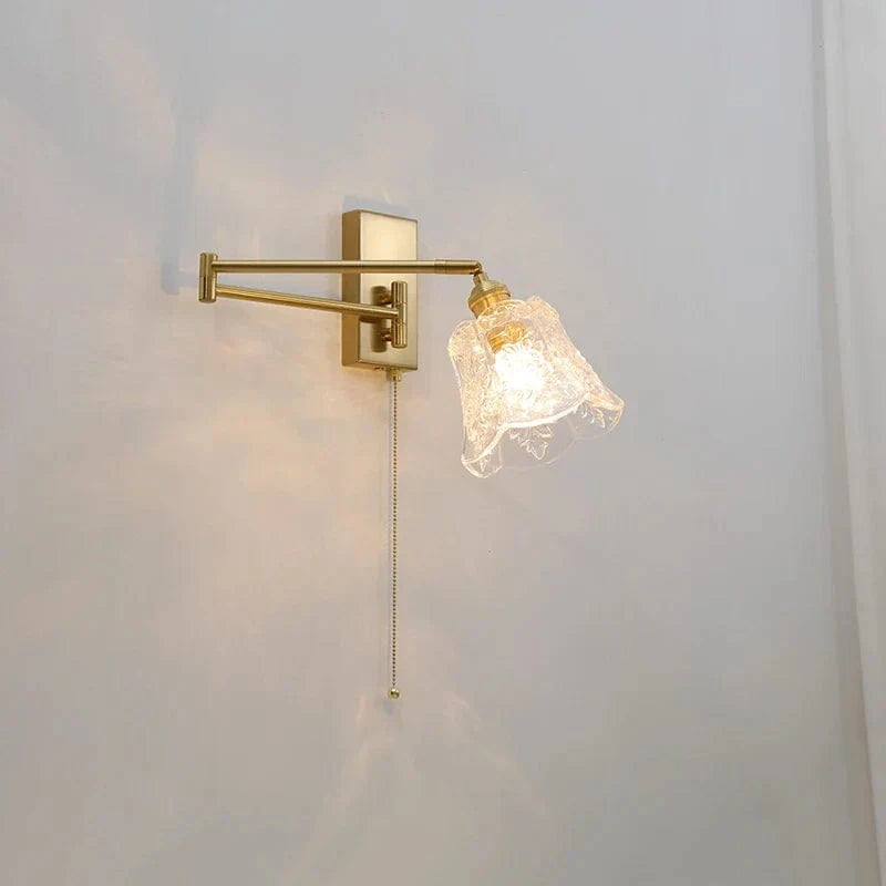 IWHD Applique Murale LED Chaîne en Verre Avec Bras Pivotant Gauche et Droit - Éclairage Moderne pour Chambre et Salon | Marco Lucetti