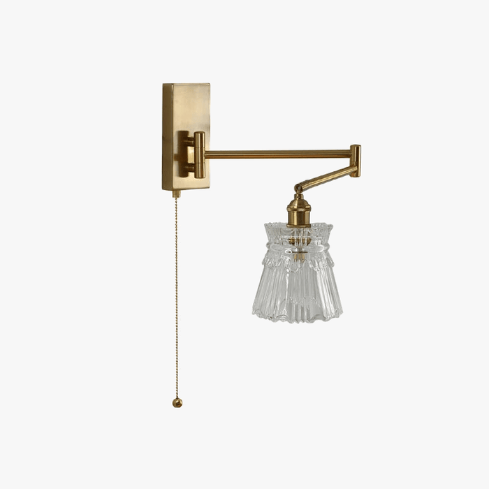 IWHD Applique Murale LED Chaîne en Verre Avec Bras Pivotant Gauche et Droit - Éclairage Moderne pour Chambre et Salon | Marco Lucetti
