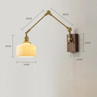 iwhd Applique murale LED pivotante en cuivre avec interrupteur à chaîne | Marco Lucetti Allumer la prise 3 / 4W (max100w)