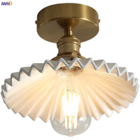 Plafonnier Nordique Cuivre LED - Luminaires avec Interrupteur pour Chambre, Salon et Escalier.