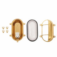 Applique Murale Nordique Cuivre Vintage en Verre Extérieur IP44 LED Étanche Salle de Bain Miroir Escalier Lumière Loft Style Wandlamp - Édition Exclusive