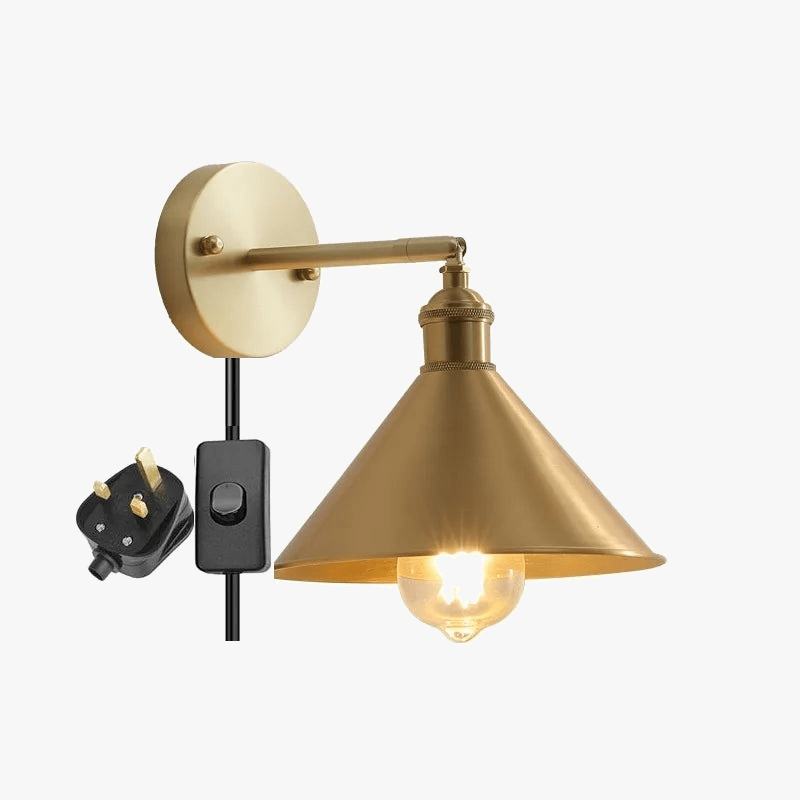 IWHD nordique moderne cuivre applique murale LED - Éclairage intérieur haut de gamme | Marco Lucetti