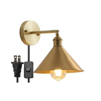 IWHD nordique moderne cuivre applique murale LED - Éclairage intérieur haut de gamme | Marco Lucetti Branchement américain / 4W (max100w)