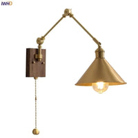 IWHD nordique moderne cuivre applique murale LED - Éclairage intérieur haut de gamme | Marco Lucetti Interrupteur à chaîne 6 / 4W (max100w)