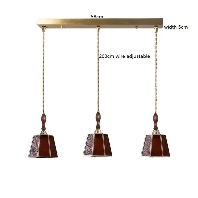 iwhd : Suspension LED Moderne de Style Nordique Vintage Américain | Marco Lucetti 3 têtes 7 / 4W (MAX100W)