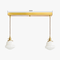 iwhd Suspension LED - Verre et Cuivre - Style Nordique Moderne | Marco Lucetti