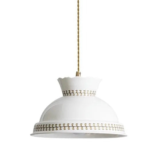 Suspension céramique fleur LED nordique moderne