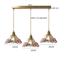 IWHDLife Lampe à Main LED Moderne en Verre Cuivre Papillon | Marco Lucetti 3 têtes 3 / 4W (MAX100W)