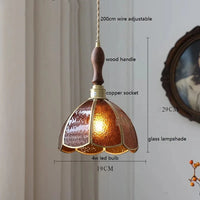 IWHDLife Lampe à Main LED Moderne en Verre Cuivre Papillon | Marco Lucetti Ambre 2 / 4W (MAX100W)