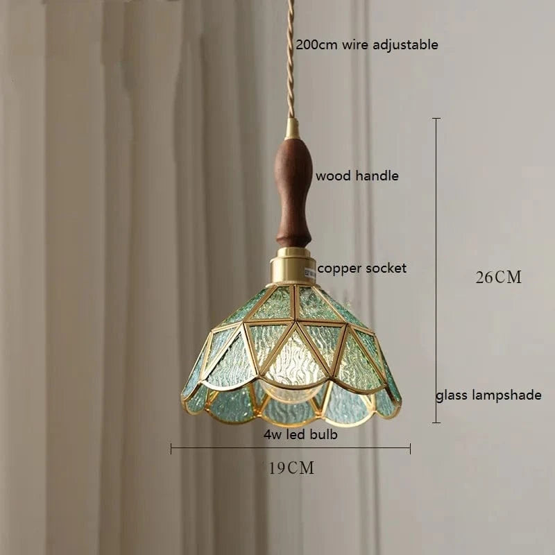IWHDLife Lampe à Main LED Moderne en Verre Cuivre Papillon | Marco Lucetti Vert 2 / 4W (MAX100W)