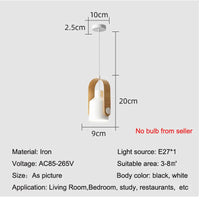 Lustre de chevet japonais en bois - Élégance moderne nordique