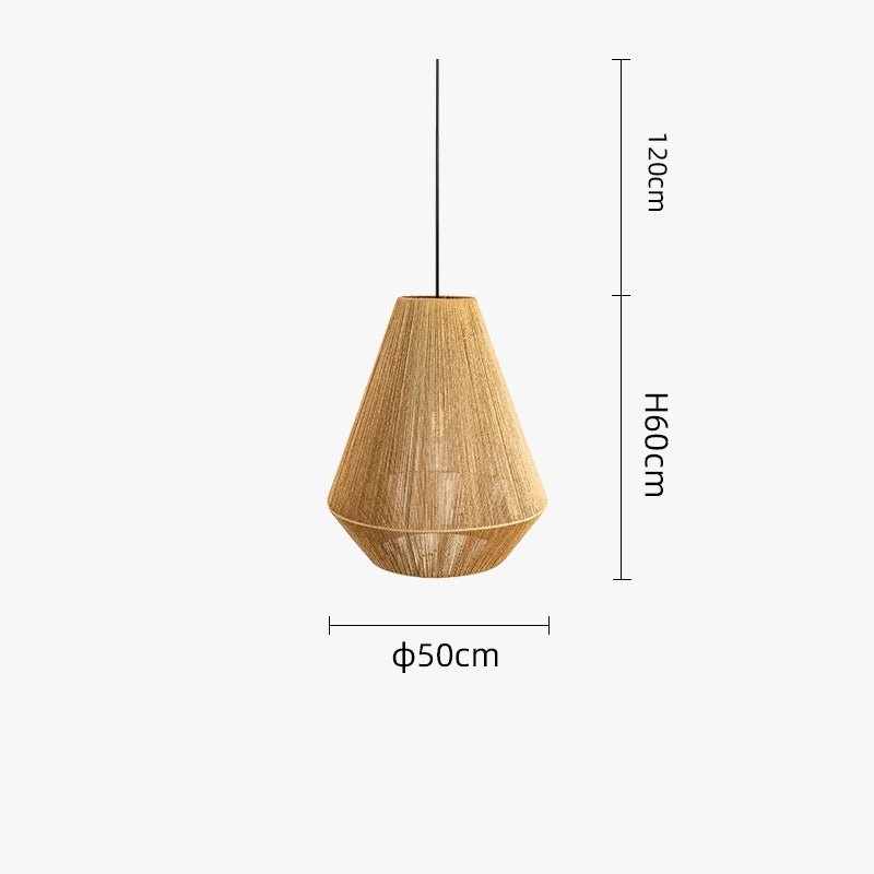 Suspension LOFT Japonais en Bambou Design
