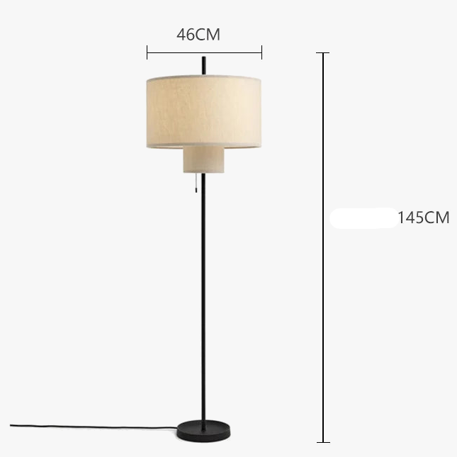 Lampadaire japonais rétro minimaliste
