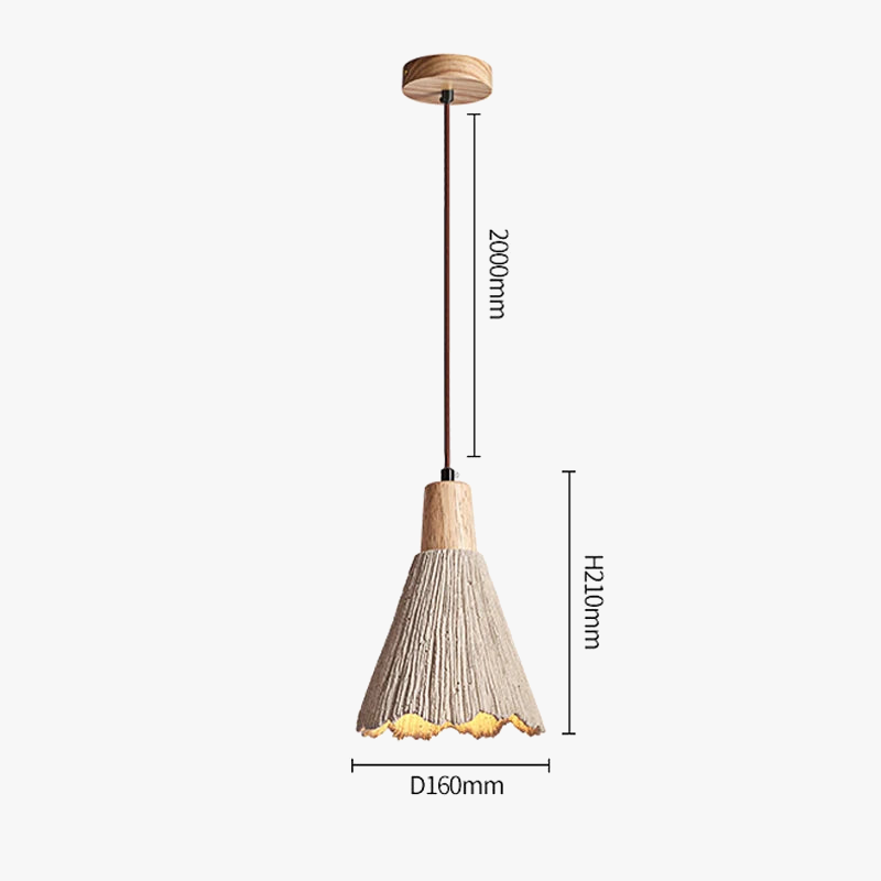 Suspension Japonais Wabi Sabi - lumières nordique minimaliste Led
