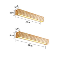 Applique murale LED en bois taillé Japan