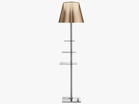Ktribe : lampadaire design italien avec étagère, veilleuse acrylique et protection des yeux | Marco Lucetti