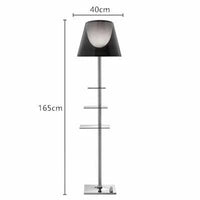 Ktribe : lampadaire design italien avec étagère, veilleuse acrylique et protection des yeux | Marco Lucetti