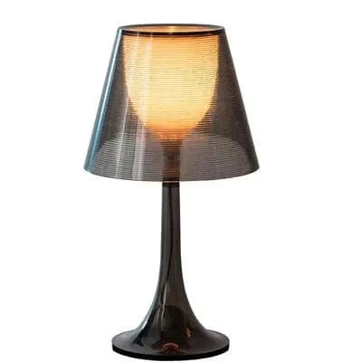 Ktribe : lampadaire design italien avec étagère, veilleuse acrylique et protection des yeux | Marco Lucetti Noir / Prise britannique