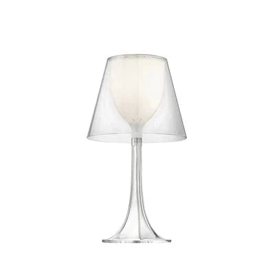 Ktribe : lampadaire design italien avec étagère, veilleuse acrylique et protection des yeux | Marco Lucetti Transparent / Prise britannique