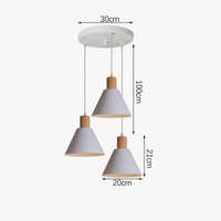 Lampe Suspension LED Nordique Blanc - 1/3 Têtes