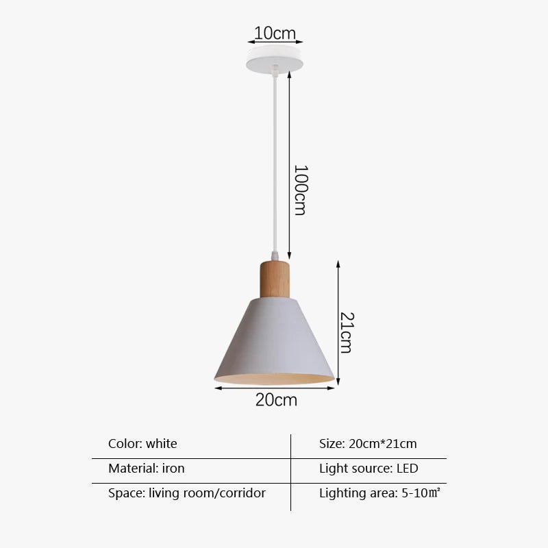 Lampe Suspension LED Nordique Blanc - 1/3 Têtes