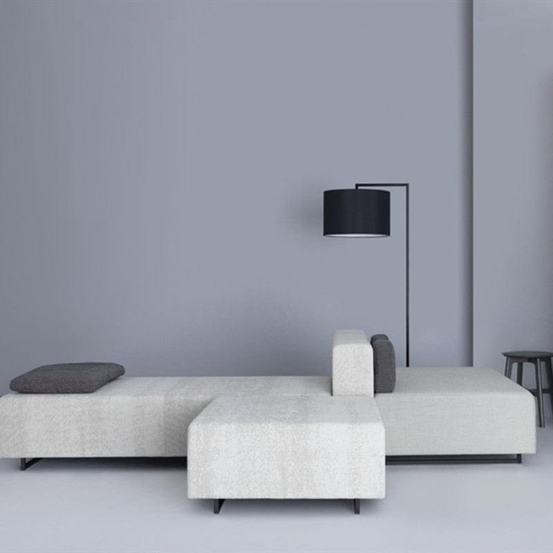 Lampadaire Atmosphere avec abat-jour en tissu arrondi | Marco Lucetti