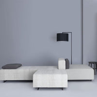 Lampadaire Atmosphere avec abat-jour en tissu arrondi | Marco Lucetti