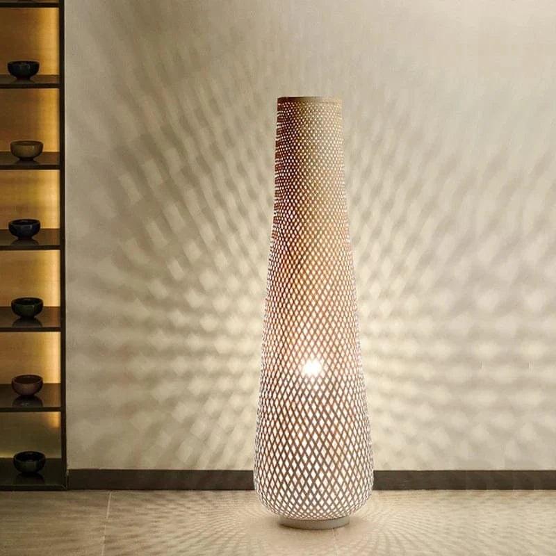 Lampadaire Bambou Rétro Élégant | Marco Lucetti