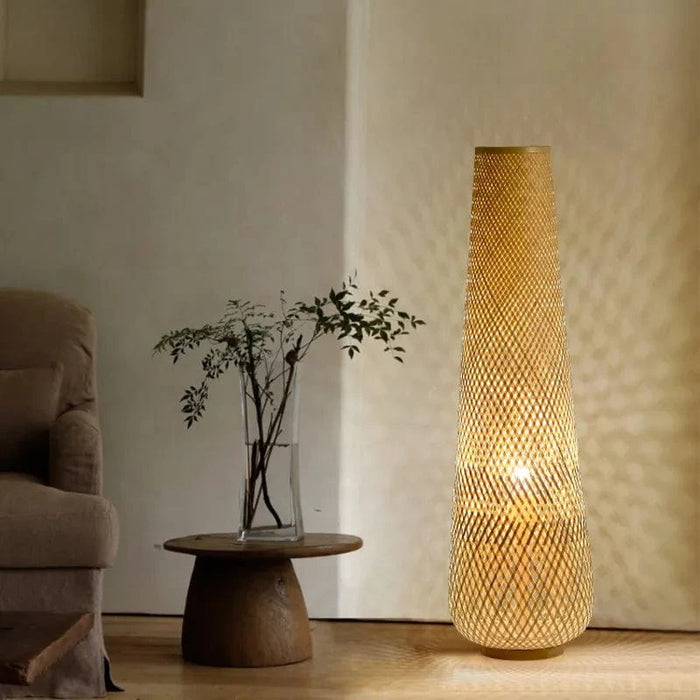Lampadaire Bambou Rétro Élégant | Marco Lucetti