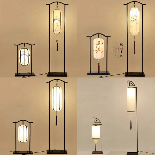 Lampadaire Chinois Antique pour Salon Canapé – Lampe Verticale Rouge Palais | Marco Lucetti