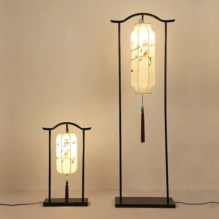 Lampadaire Chinois Antique pour Salon Canapé – Lampe Verticale Rouge Palais | Marco Lucetti