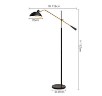 Lampadaire Clizia : Style Industriel et socle en Marbre | Marco Lucetti