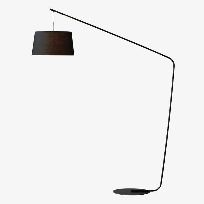 Lampadaire Creative Noir avec Abat-jour en Tissu | Marco Lucetti