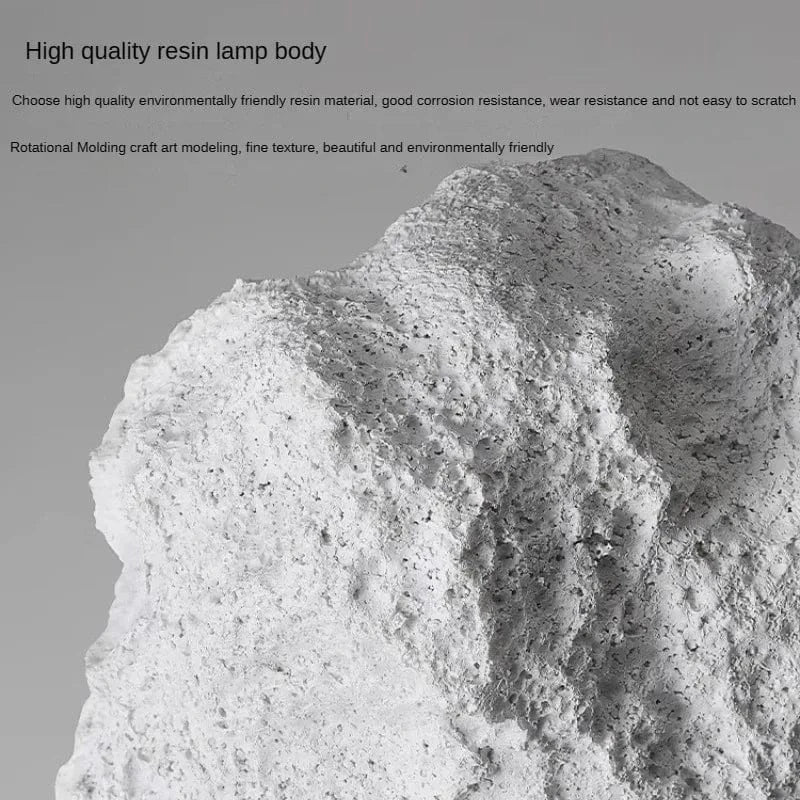 Lampadaire de cour en rocaille résine décoratif imperméable pour l'extérieur | Marco Lucetti